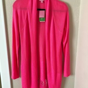 Lilly Pulitzer Tatum cardigan Tiki Pink